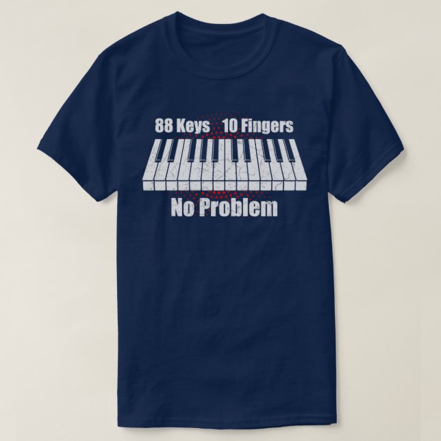 Camiseta Teclado Piano1 (Frente do Design)