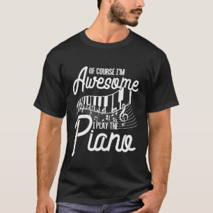 Camiseta Teclado Piano Engraçado Piano Pianista Música Clás