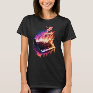 Camiseta Teclado Piano no Fogo 1