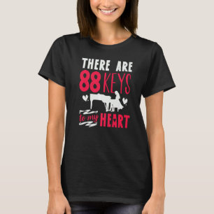 Camiseta Teclado Piano Player Há 88 Teclas Para