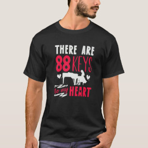 Camiseta Teclado Piano Player Há 88 Teclas Para