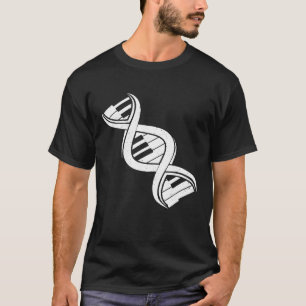 Camiseta Teclados do Pianist Gift Idea DNA Música Clássica 