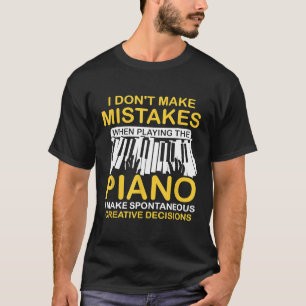 Camiseta Teclados pianistas engraçados Músicos Piano 1