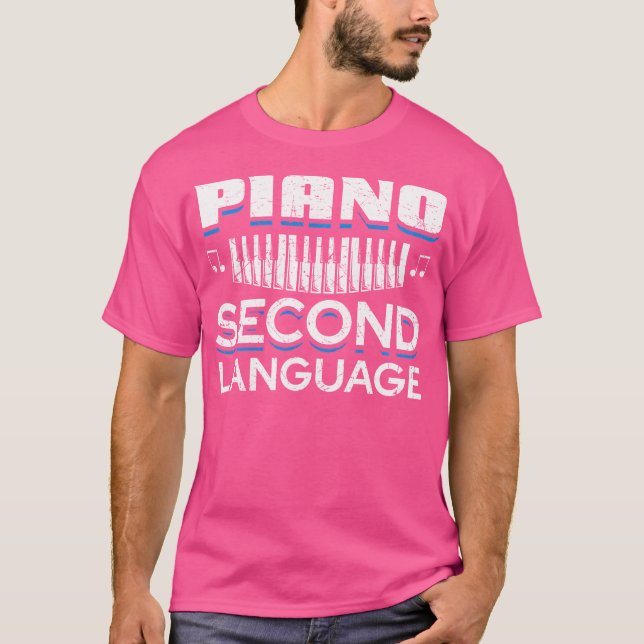 Camiseta Teclados Teclados Distorcidos Piano (Frente)