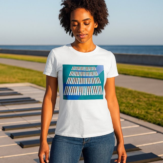 Camiseta Teclas de Piano (Criador carregado)