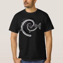 Teclas de Piano Espiral de DNA Esqueleto Mão Arte