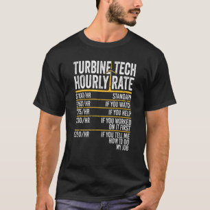 Camiseta Técnica de Moinhos de Vento de Taxa Horária Técnic