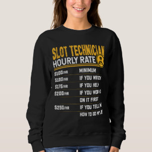 Camiseta Técnica de Slot Engraçado Taxa Horária - Máquina d