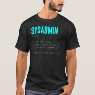 Camiseta Técnica do Administrador do Sistema de Definição d