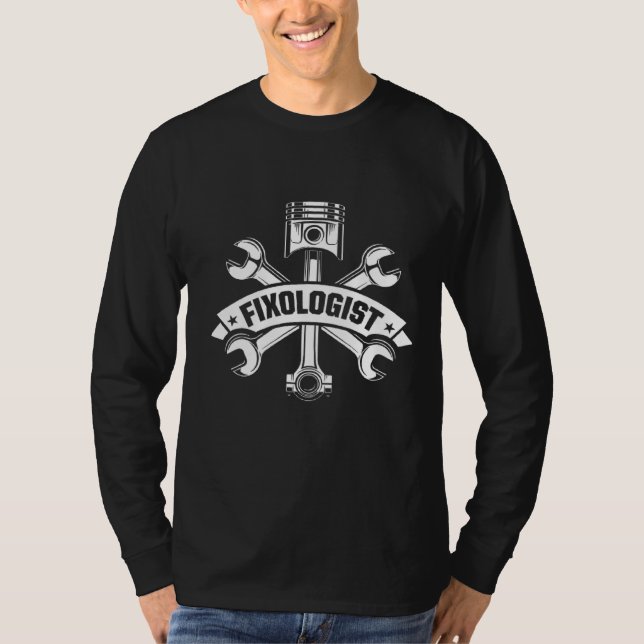 Camiseta Técnica do Veículo Mecânico Automático do Pente do (Frente)