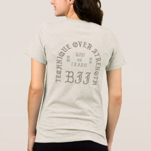 Camiseta Técnica sobre Resistência frente e trás (Castanho