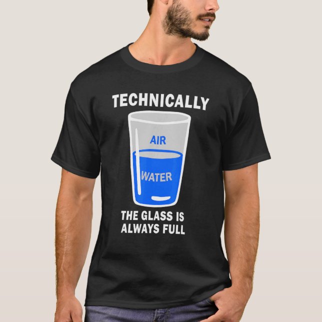 Camiseta Tecnicamente O Vidro É Sempre A Quota Da Ciência D (Frente)