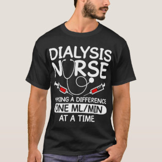 Camiseta Técnicas de Diálise Homens Mulheres Enfermagem Eng