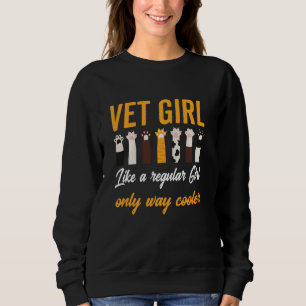 Camiseta Técnicas Veterinárias Da Gata De Vet E Veteri