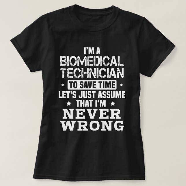 Camiseta Técnico biomédico (Frente do Design)
