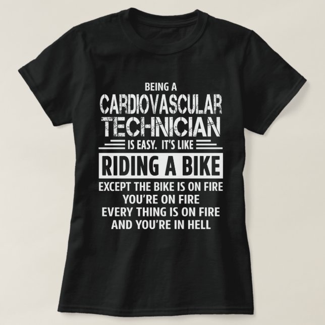 Camiseta Técnico cardiovascular (Frente do Design)