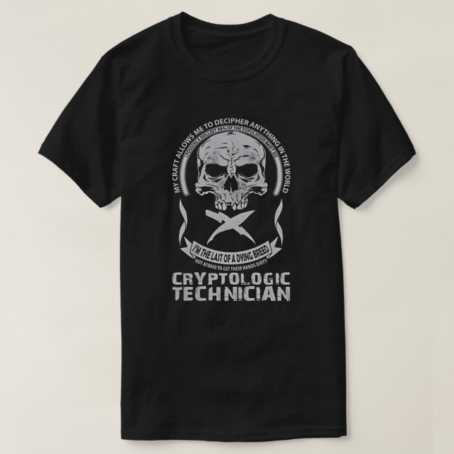 Camiseta Técnico Criptológico (Frente do Design)