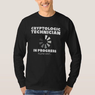 Camiseta Técnico Criptológico Em Andamento Aguarde Cry
