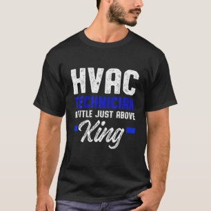 Camiseta Técnico da HVAC King Funny HVAC Tech