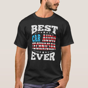Camiseta Técnico De Áudio De Carro 4 De Julho Americano