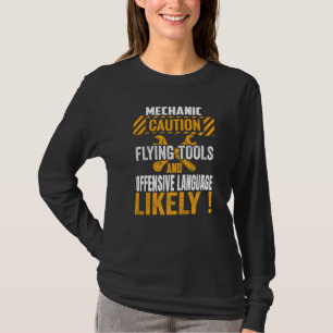 Camiseta Técnico de Automóveis de Garagem Mecânica Funny Ma