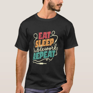 Camiseta Técnico de AV Técnico de Audiovisual Comer Dormir 