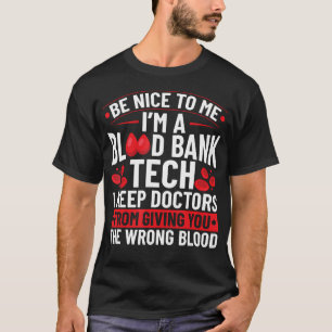 Camiseta Técnico de Banco de Sangue Técnico de Banco de San