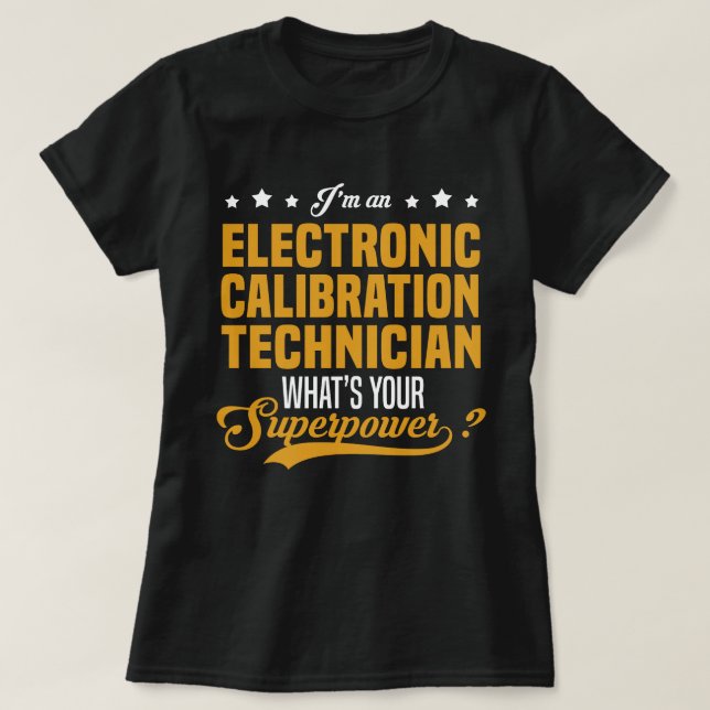Camiseta Técnico de Calibração Eletrônica (Frente do Design)