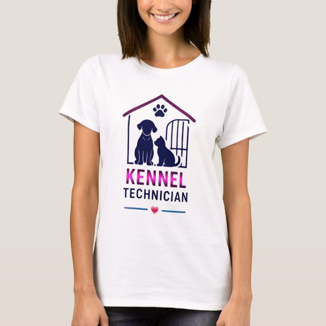 Camiseta 🩺 Técnico de Canil Equipe de Cuidados Animais 🩺 (Frente)