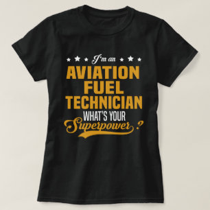 Camiseta Técnico de Combustível da Aviação