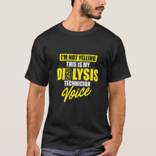 Camiseta Técnico de Diálise Gritando Voz Nefrologia Tech