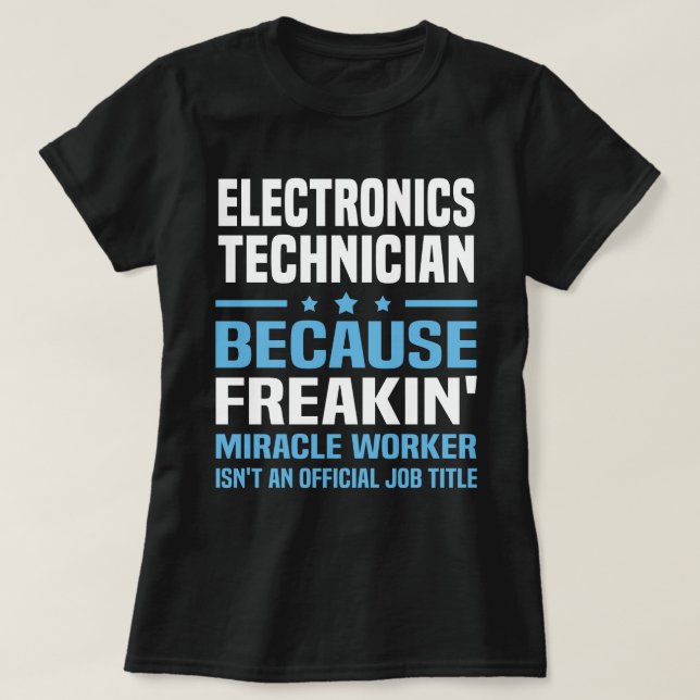 Camiseta Técnico de eletrônicos (Frente do Design)