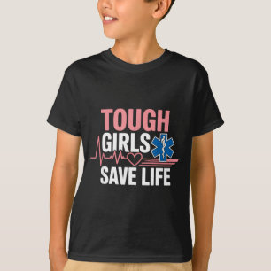 Camiseta Técnico De Emergência Ems Paramédico Amr Garota Fe