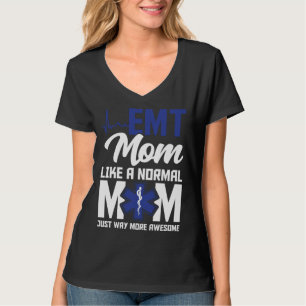 Camiseta Técnico de Emergência Médica Mãe Paramédico Mot