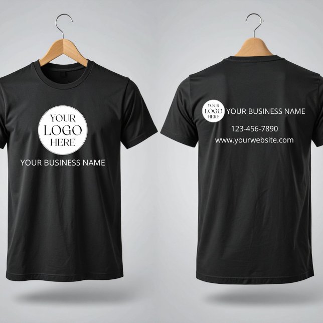Camiseta Técnico de Empresa Comercial com Logotipo Personal (Criador carregado)