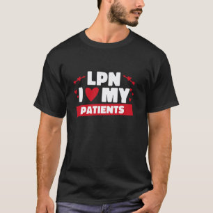 Camiseta Técnico de Enfermagem Eu Amo Meus Pacientes, Enfer