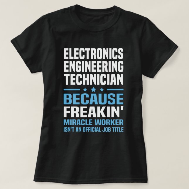 Camiseta Técnico de engenharia de eletrônicos (Frente do Design)