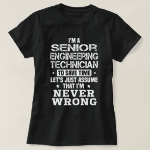 Camiseta Técnico de engenharia de mais velho