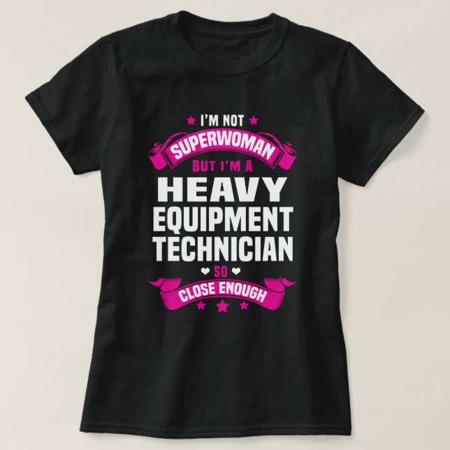 Camiseta Técnico de equipamento pesado (Frente do Design)
