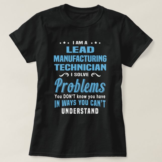 Camiseta Técnico de fabricação líder (Frente do Design)