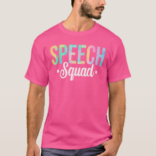 Camiseta Técnico de Fala Tied Dye Speech Squad Terapeuta da