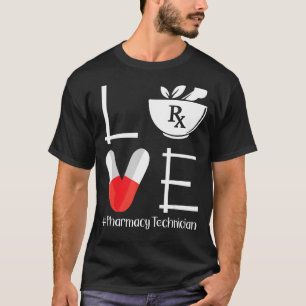 Camiseta Técnico de Farmácia de Amor e Farmacovigilância de