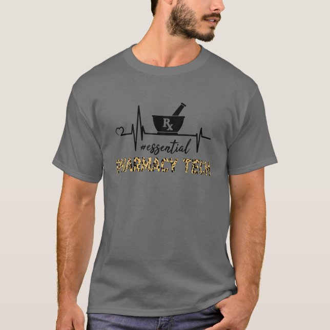 Camiseta Técnico de Farmácia Essencial - Coração de Técnico (Frente)