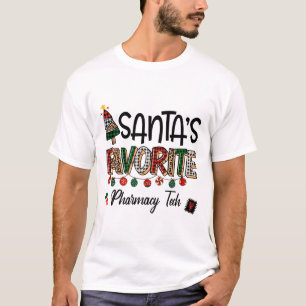 Camiseta Técnico de Farmácia Favorito do Papai Noel Funny N