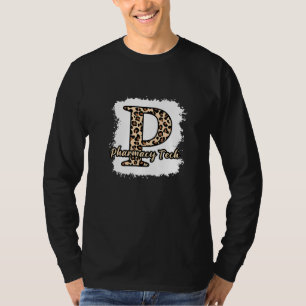 Camiseta Técnico de Farmácia Leopardo Vida Para Mulheres Ho