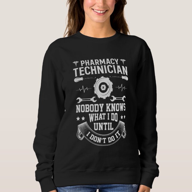 Camiseta Técnico de Farmácia Ninguém Sabe o que Eu Faço Até (Frente)