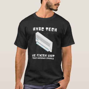 Camiseta Técnico de HVAC Reparo de Ar Condicionado Premium_