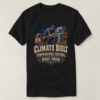 Camiseta Técnico de HVAC Vintage Construído para o Clima