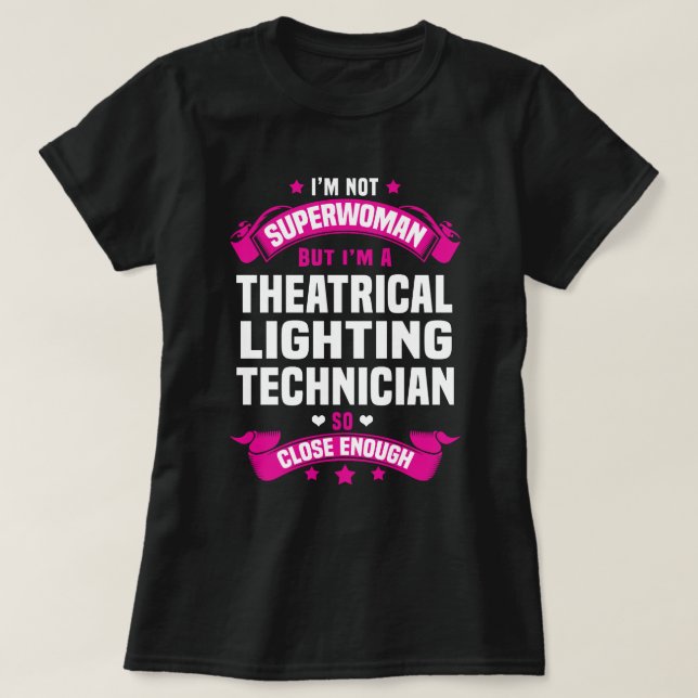 Camiseta Técnico de Iluminação Teatral (Frente do Design)