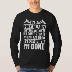 Camiseta Técnico de Instalação de Sistemas de Alarme de Inc